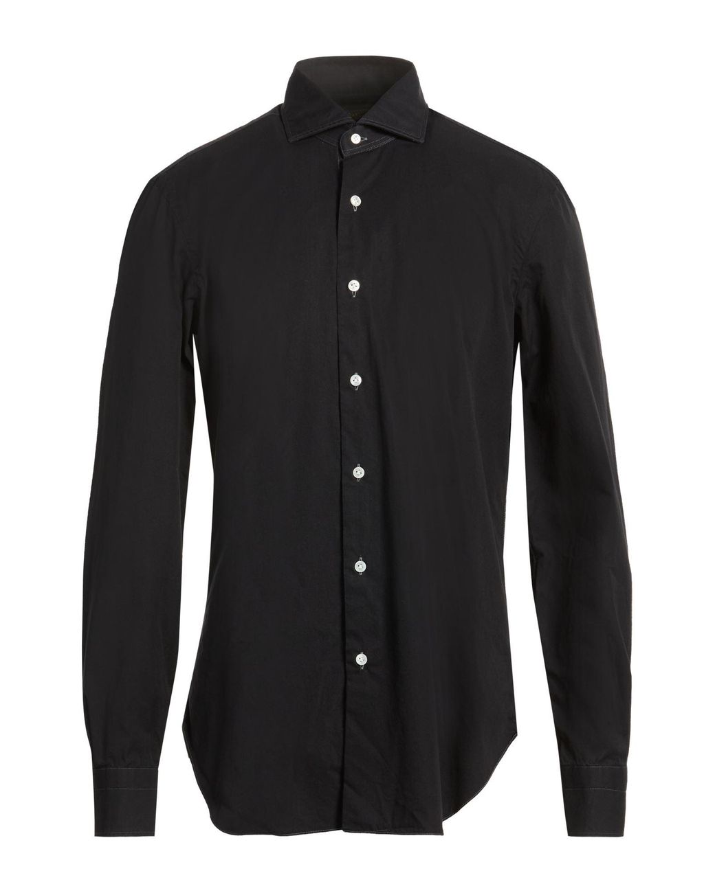 Barba Napoli Black Culto Shirt Cotton for men
