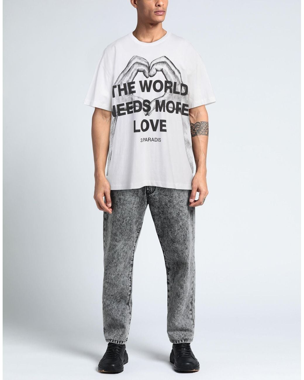 Camiseta 3.PARADIS de hombre de color White