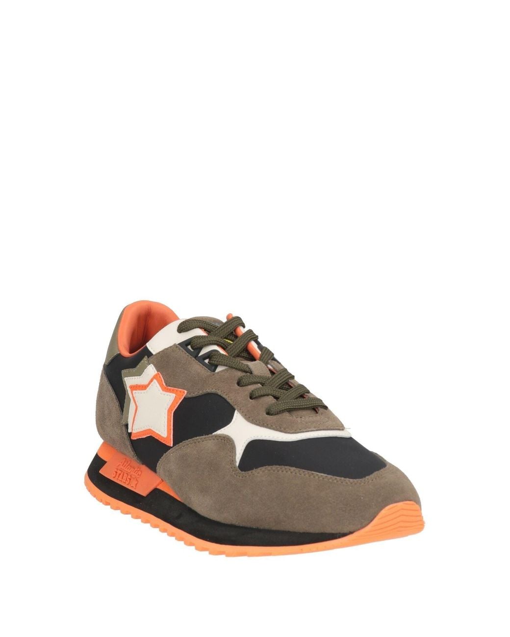 Atlantic Stars Brown Sneakers Leather, Textile Fibers for men