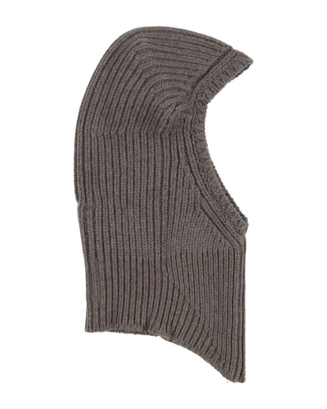 Rick Owens Gray Taupe Hat Cashmere, Wool
