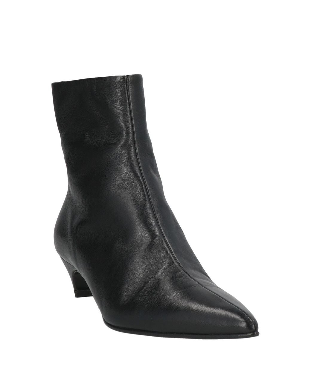Halmanera Black Ankle Boots Leather