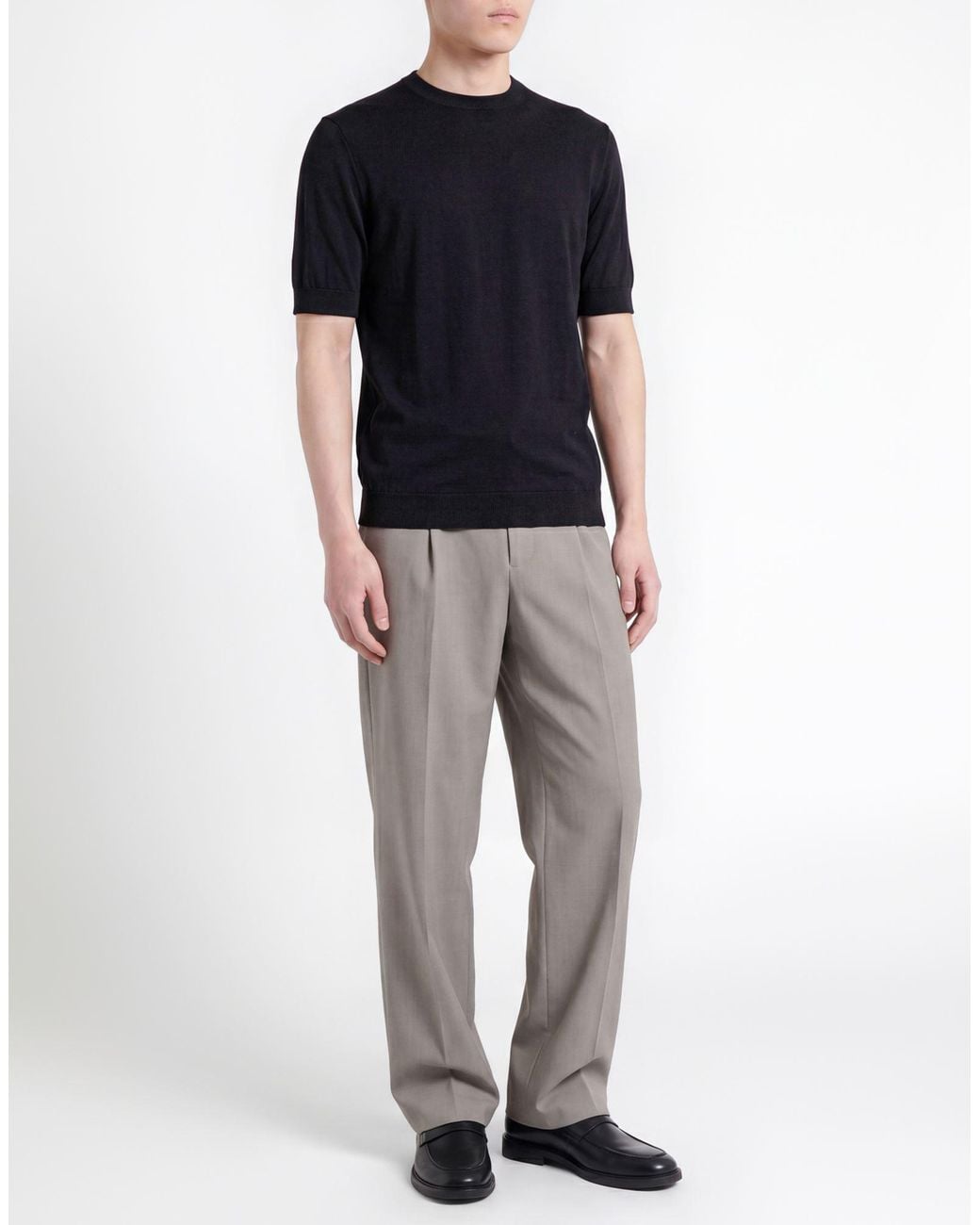 FILIPPO DE LAURENTIIS Black Sweater Cotton for men