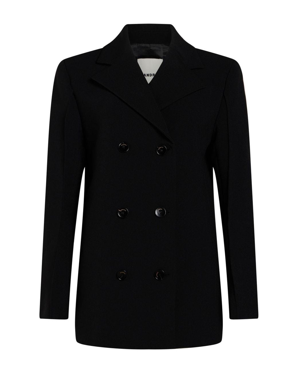 Sandro Black Overcoat & Trench Coat