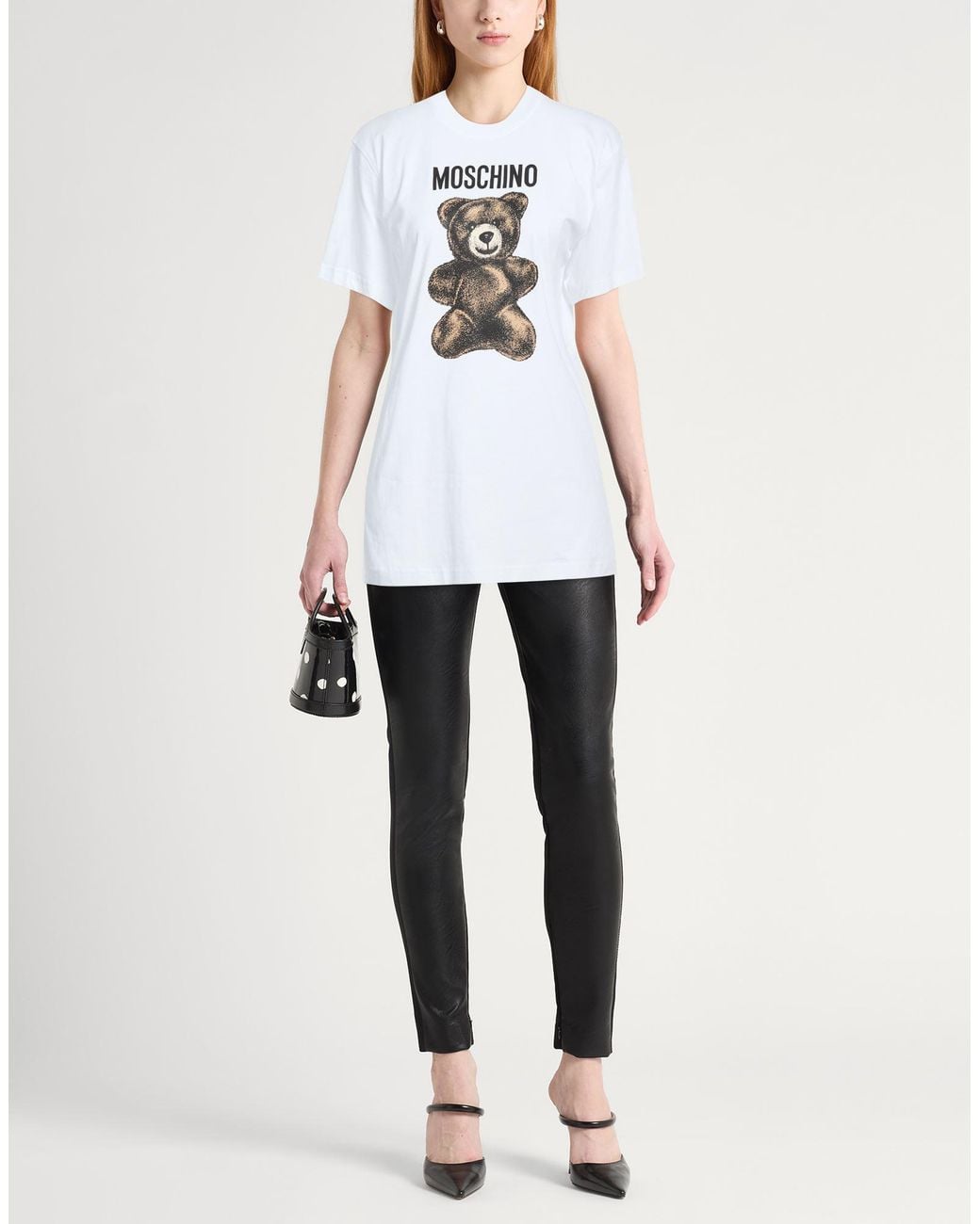 Moschino White Couture T-Shirt Cotton