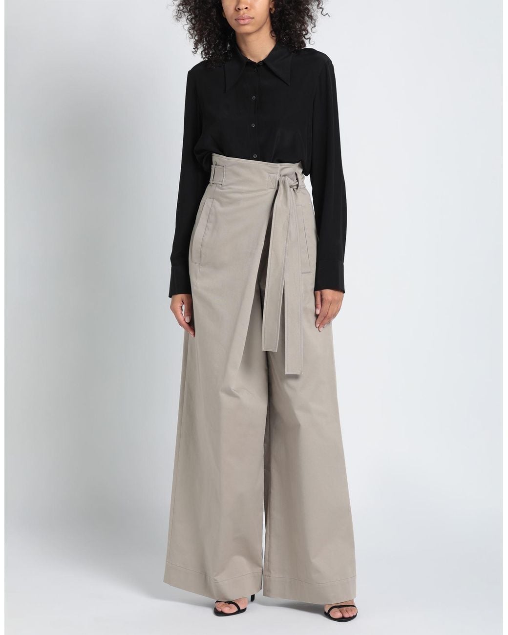 Alberta Ferretti White Pants Cotton, Elastane