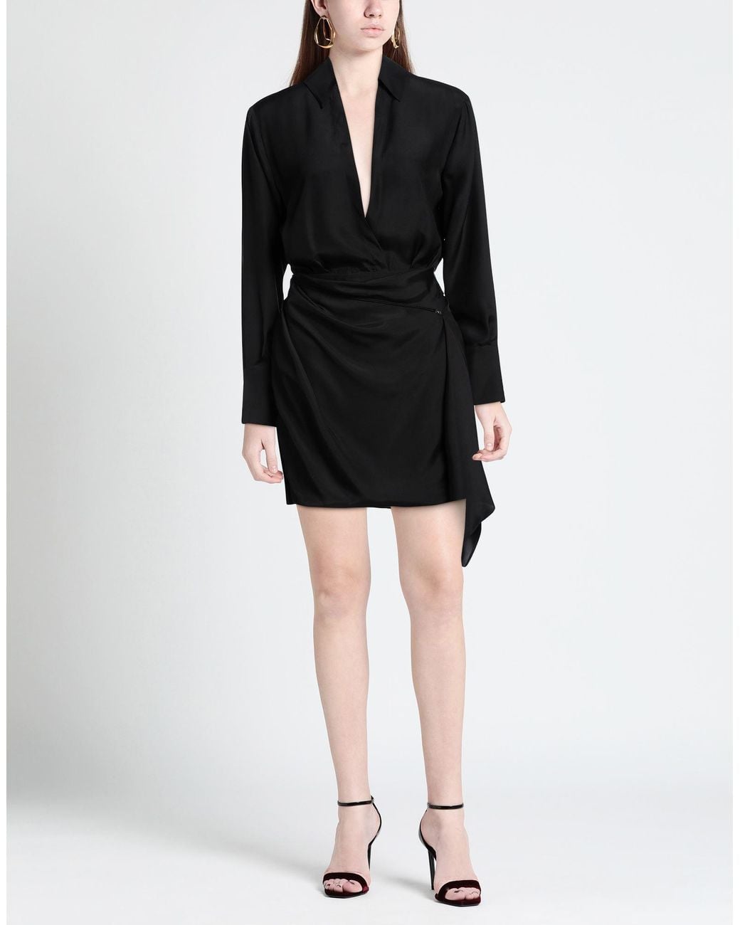 GAUGE81 Black Mini-Kleid