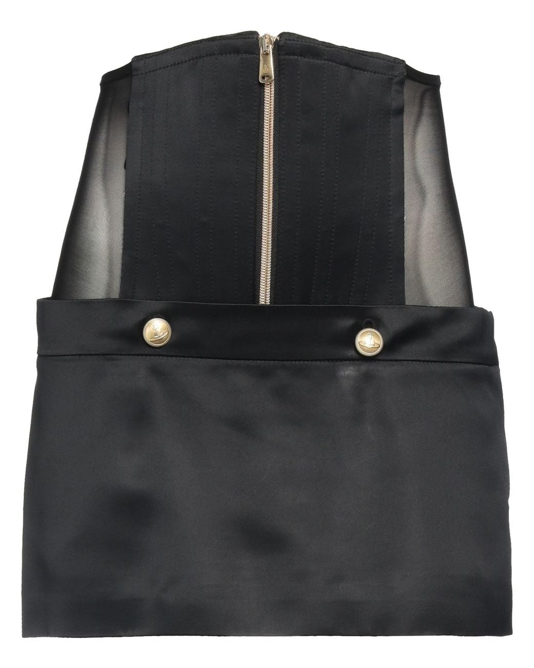 Vivienne Westwood Black Mini Skirt Acetate, Viscose