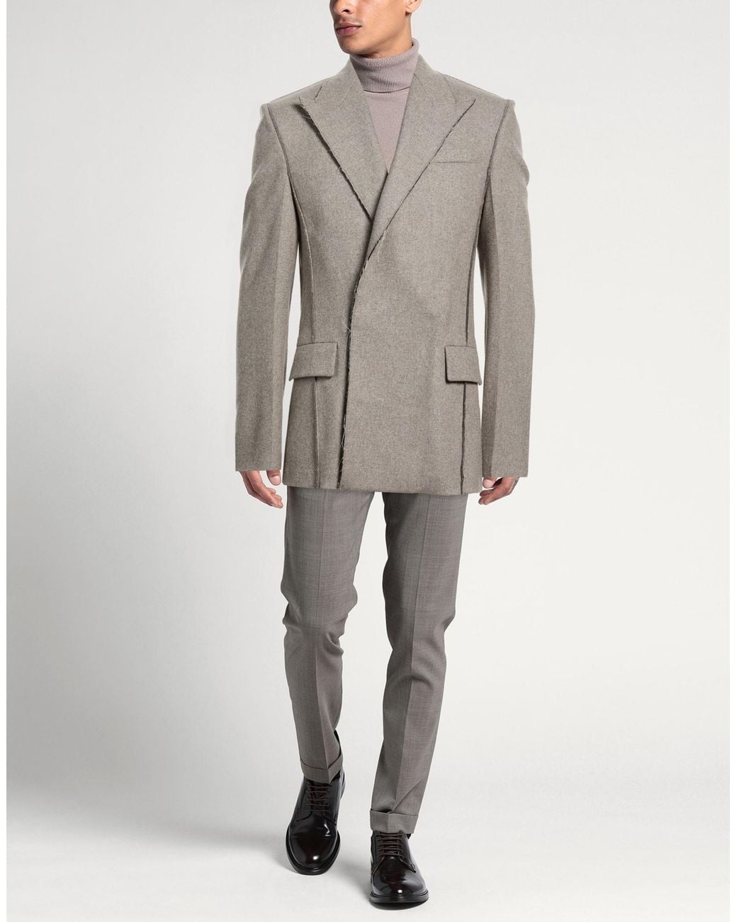 FEDERICO CINA Gray Blazer Wool for men