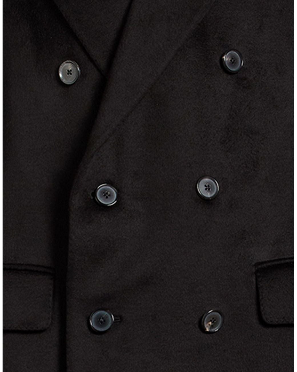 Caruso Black Coat Silk for men