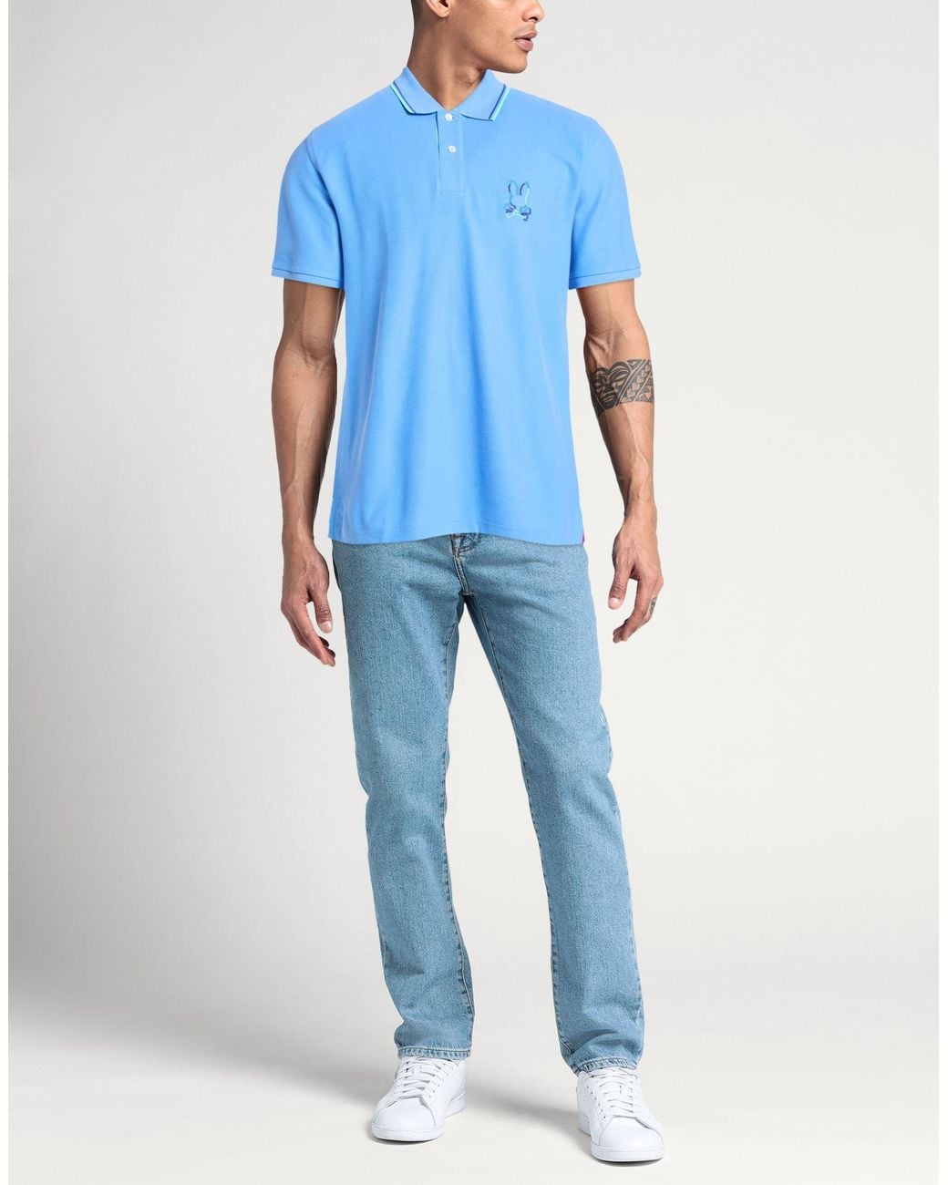 Psycho Bunny Blue Polo Shirt for men