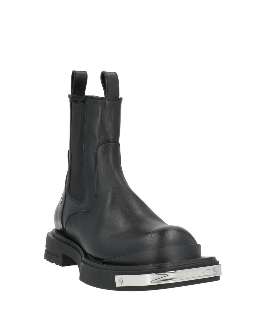 Emporio Armani Black Ankle Boots Calfskin for men