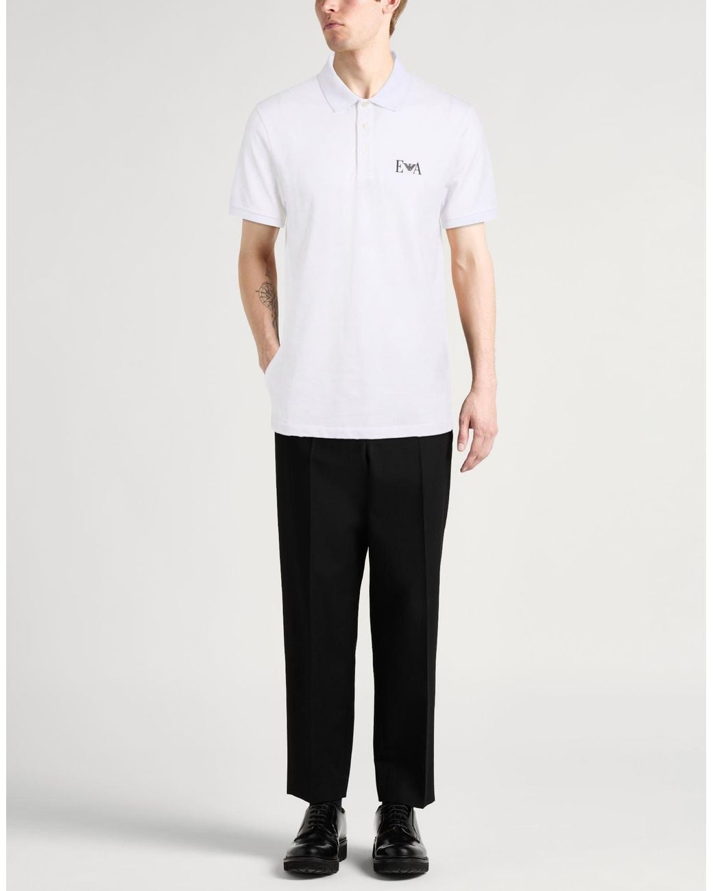 Emporio Armani White Polo Shirt for men