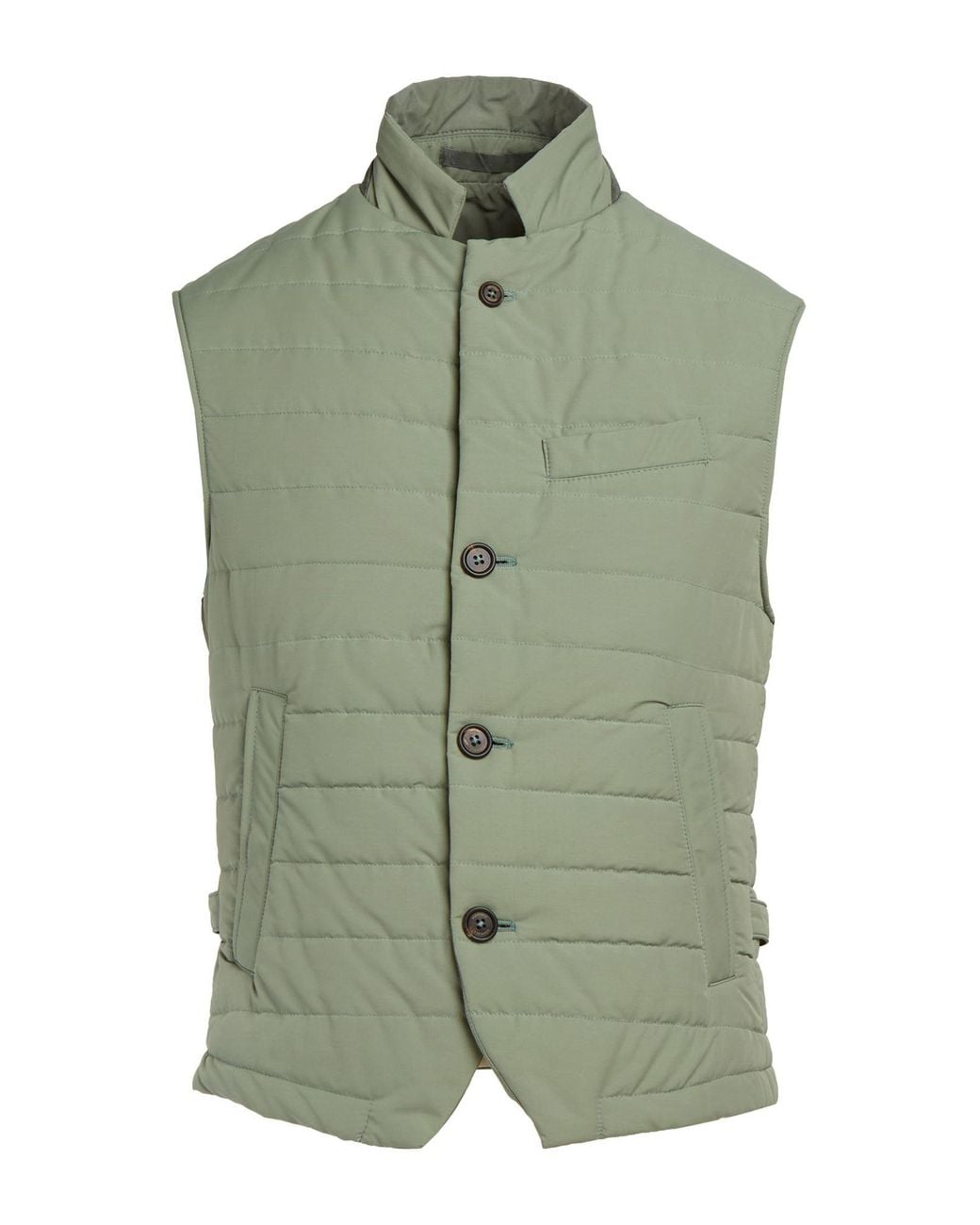 Eleventy Green Platinum Vest Cotton, Polyester for men