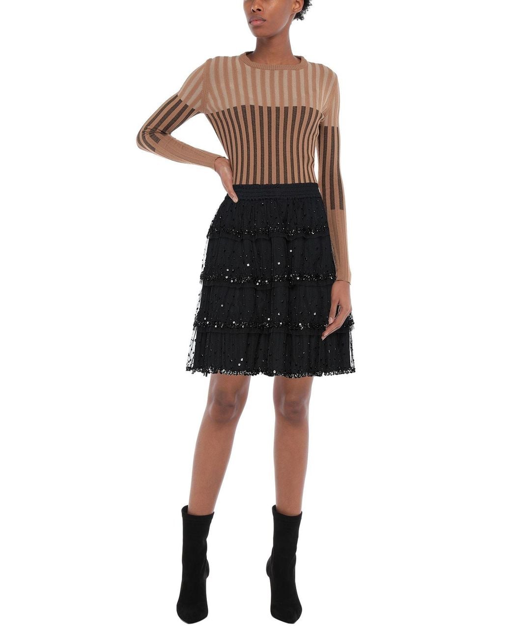 Twinset Black Mini Skirt