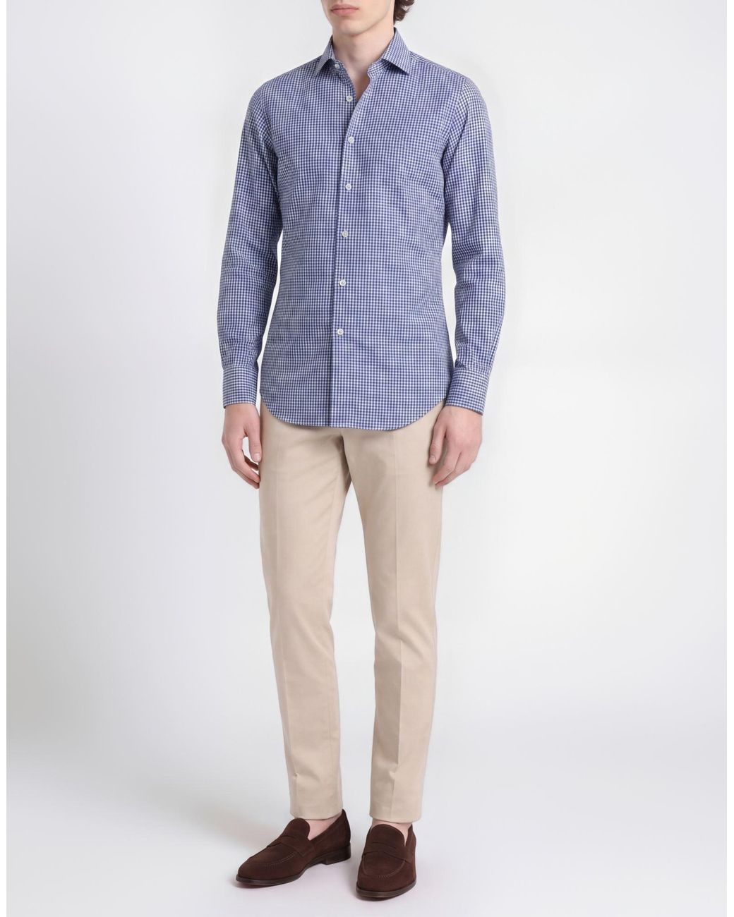 920 ITALIAN STYLE Blue Shirt Cotton for men