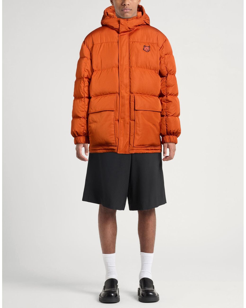 Maison Kitsuné Orange Puffer for men