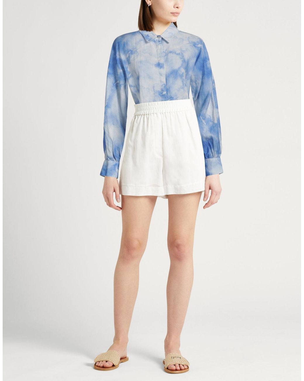 120% Lino Blue Shirt