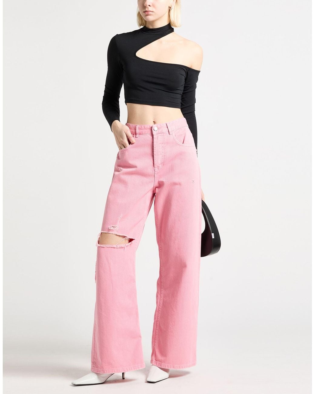 hinnominate Pink Jeans Textile Fibers