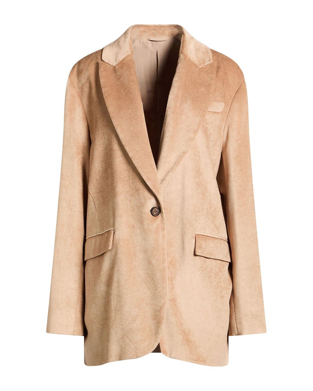 Brunello Cucinelli Natural Blazer Viscose, Brass