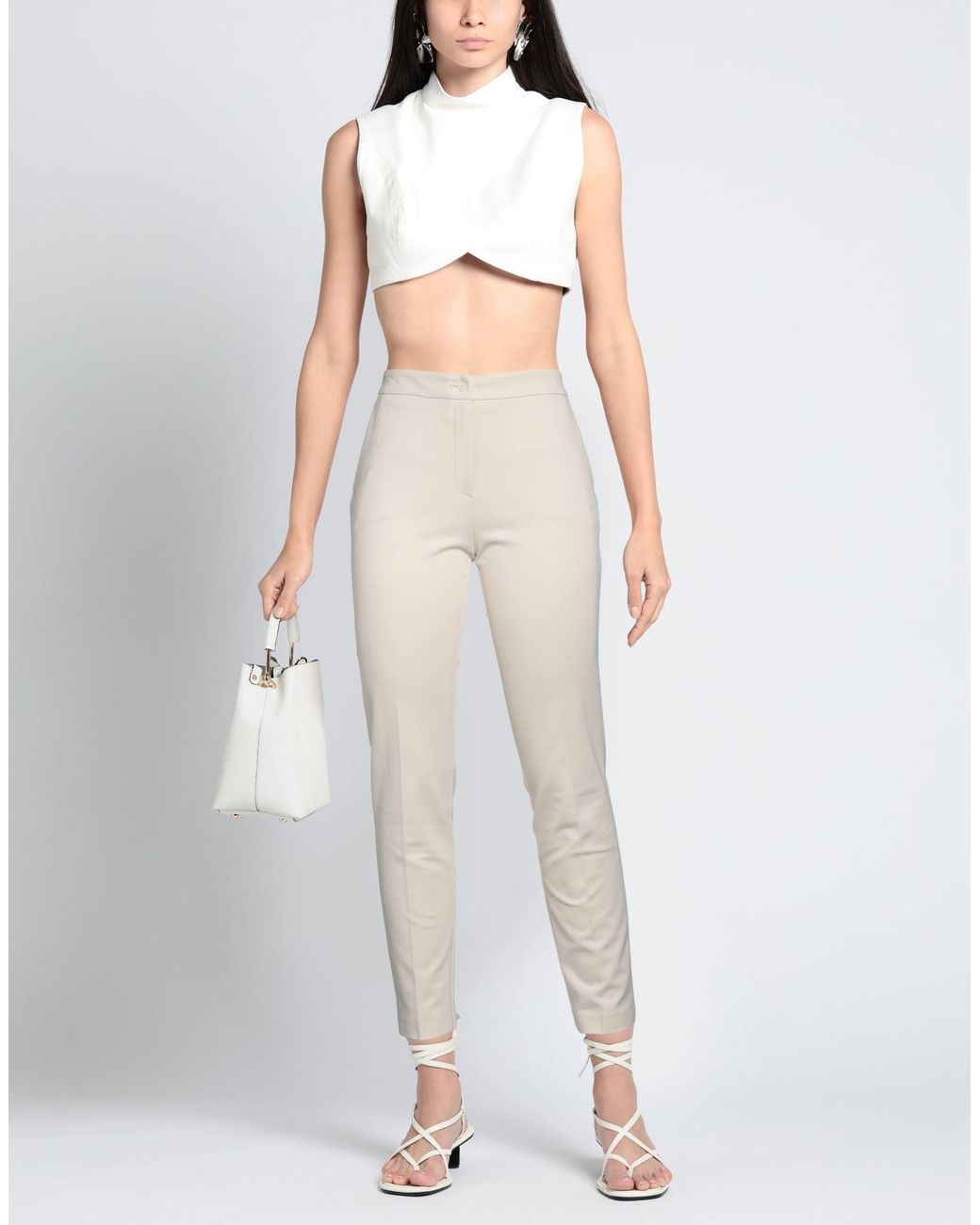Pantalone di Clips in White