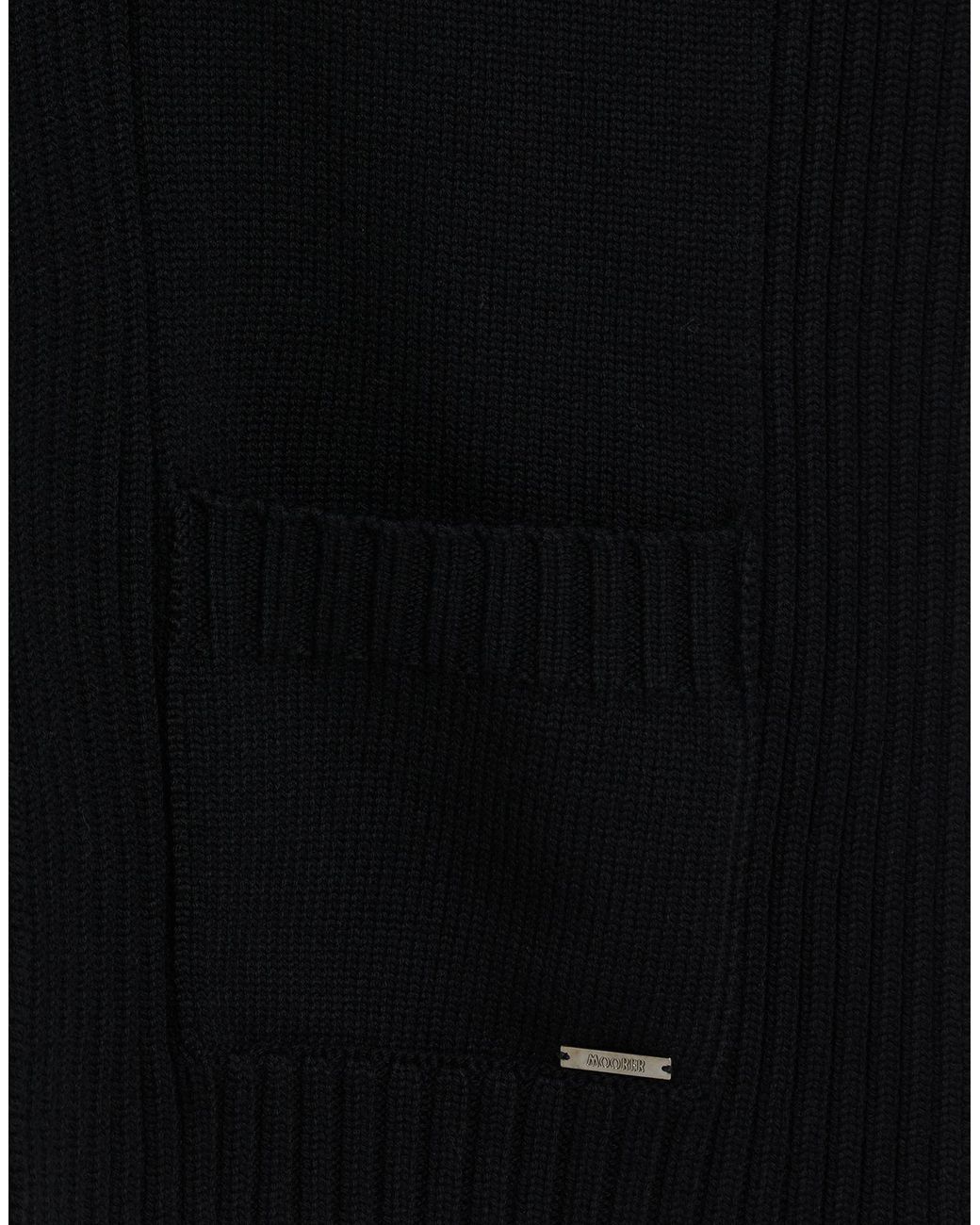 Moorer Black Scarf Polyester