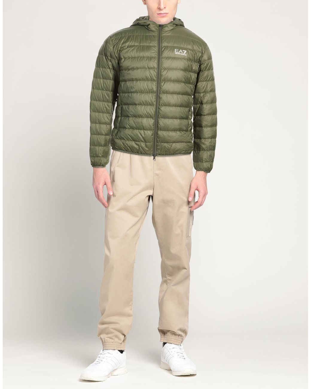 EA7 Green Puffer for men