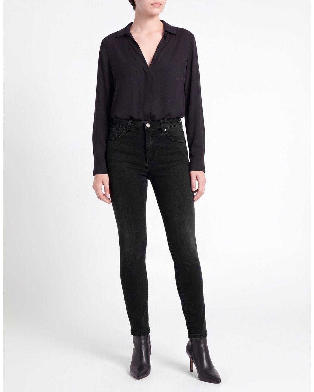 Marella Black Jeans Cotton, Lyocell, Modal, Elastomultiester, Elastane