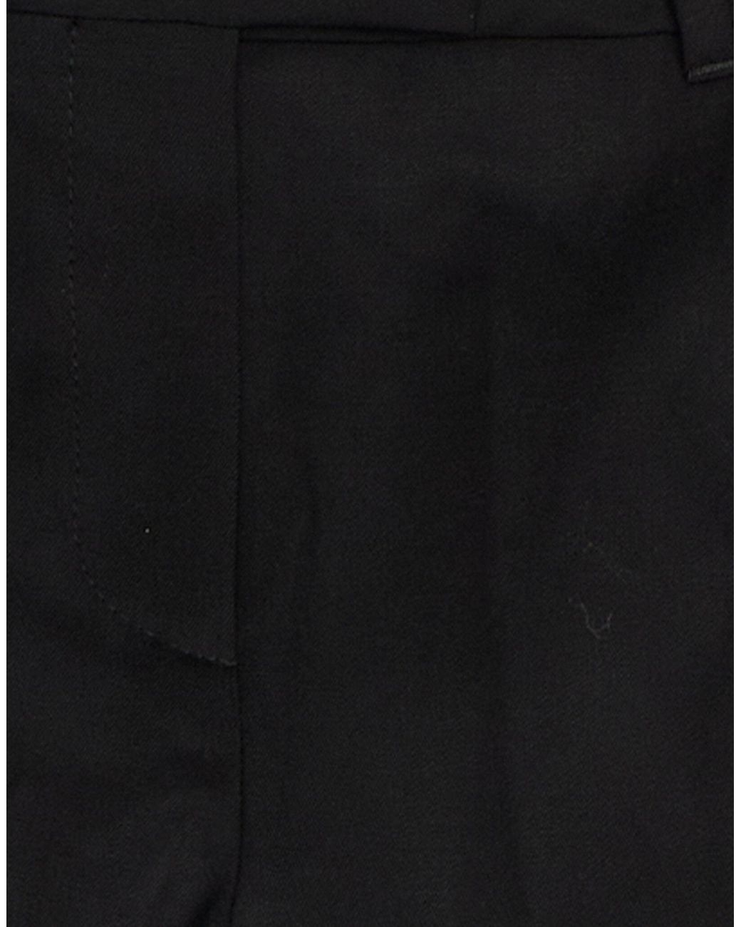 McQueen Black Pants Wool