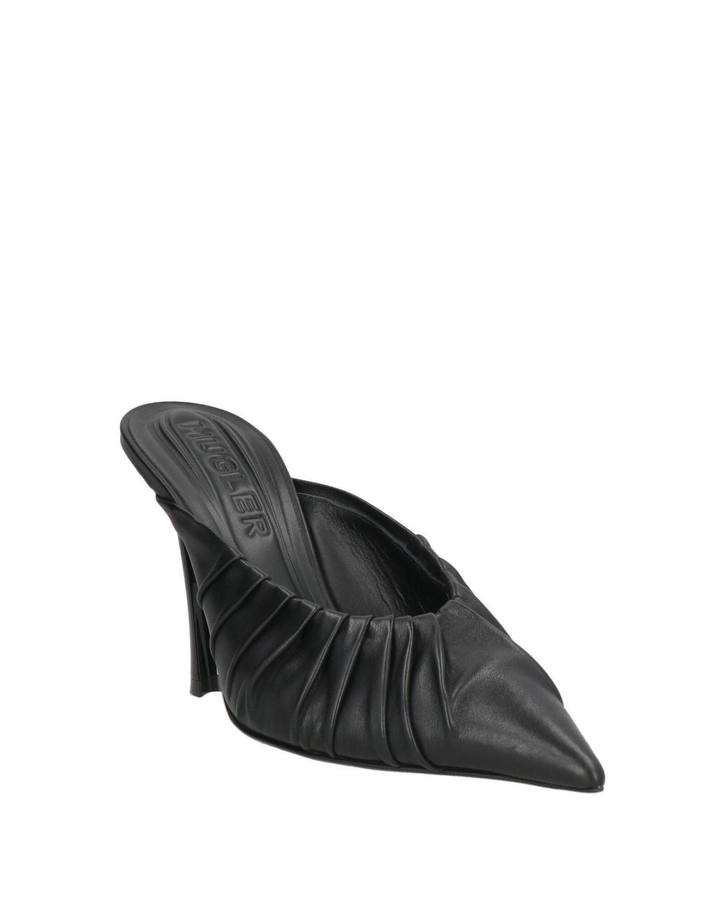 Mugler Black Mules & Clogs