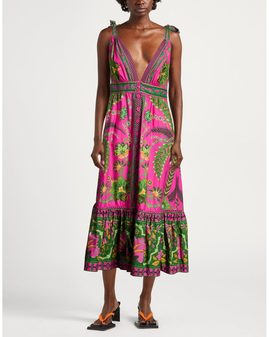 Farm Rio Multicolor Midi Dresses