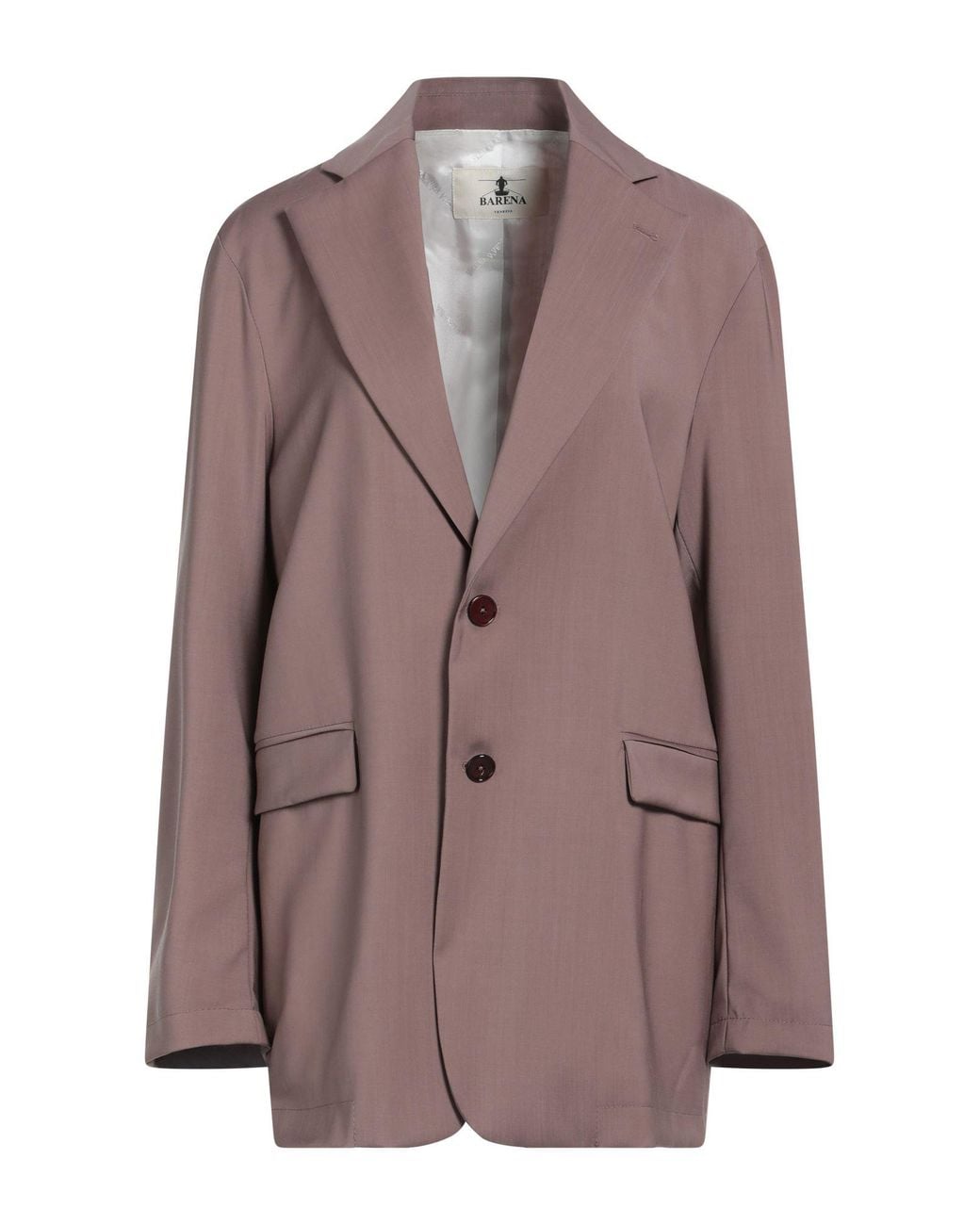 Barena Brown Light Blazer Virgin Wool