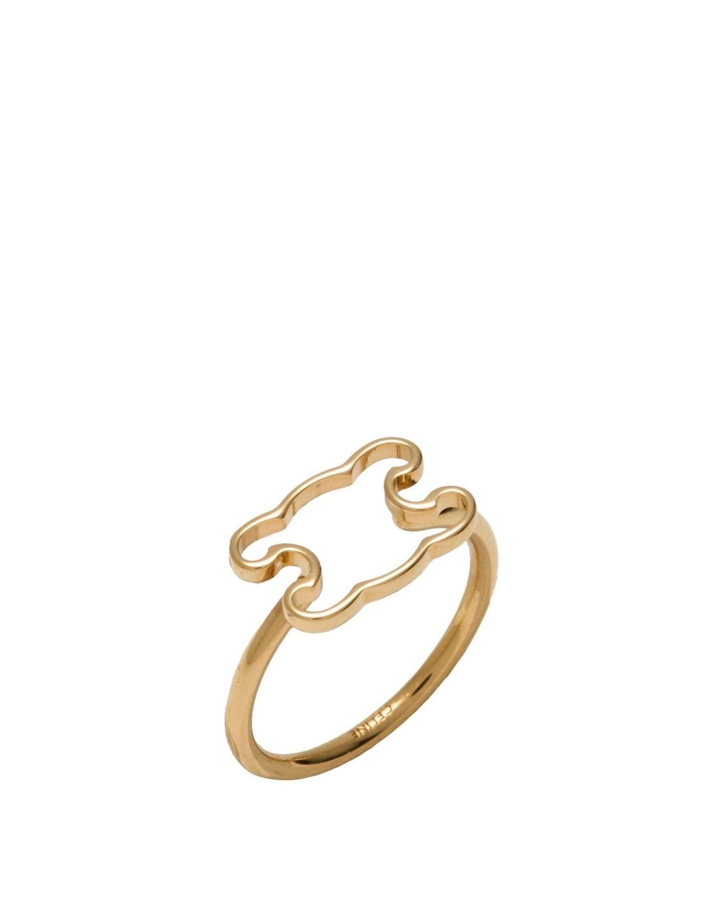 Céline Metallic Ring Brass