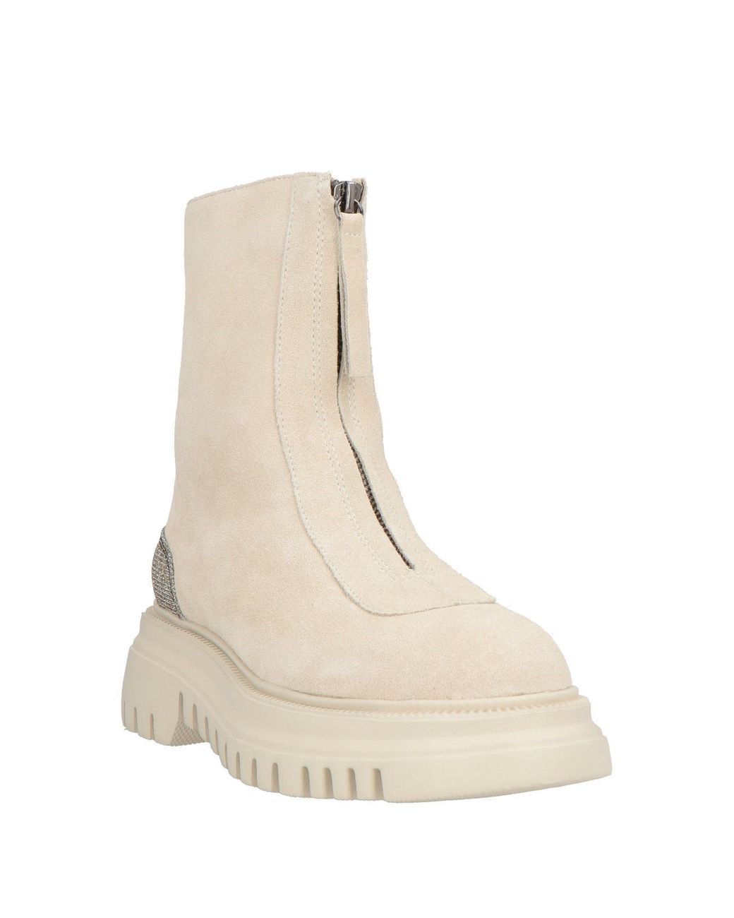 Tosca Blu Natural Studio Cream Ankle Boots Leather, Synthetic Material