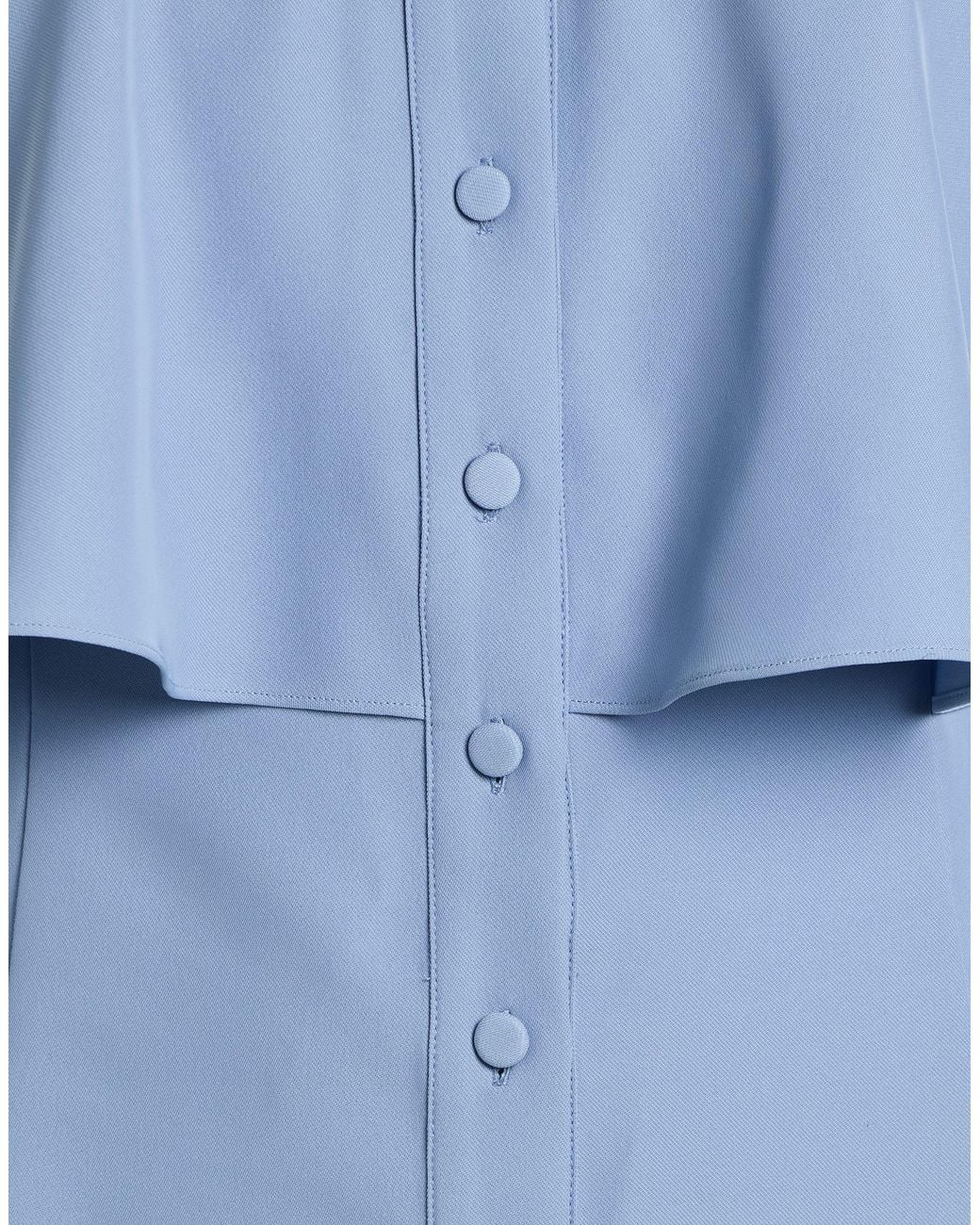 Sara Battaglia Blue Shirt Polyester, Elastane