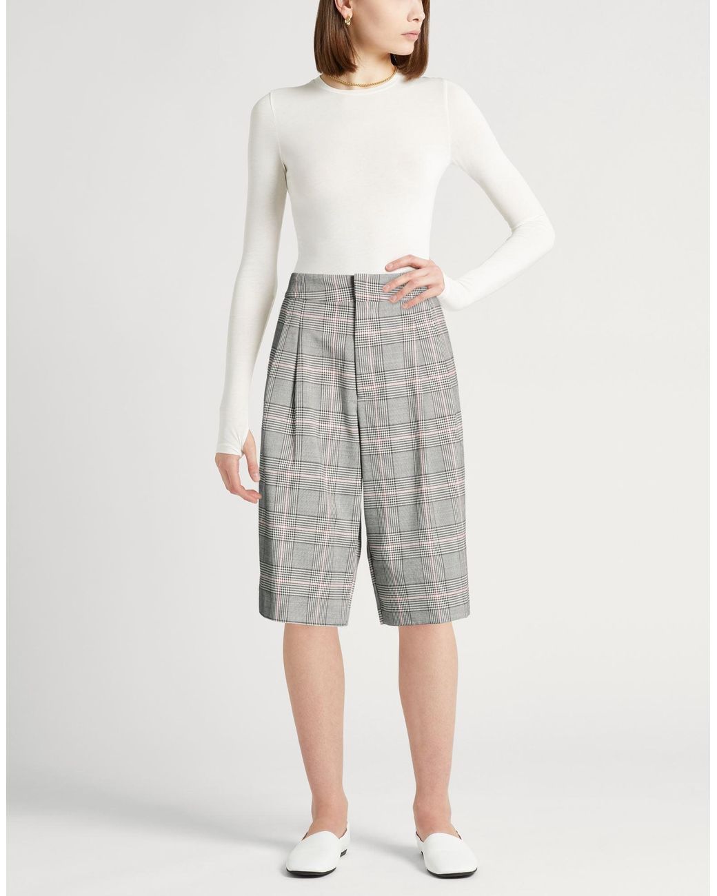 Semicouture Gray Shorts & Bermuda Shorts