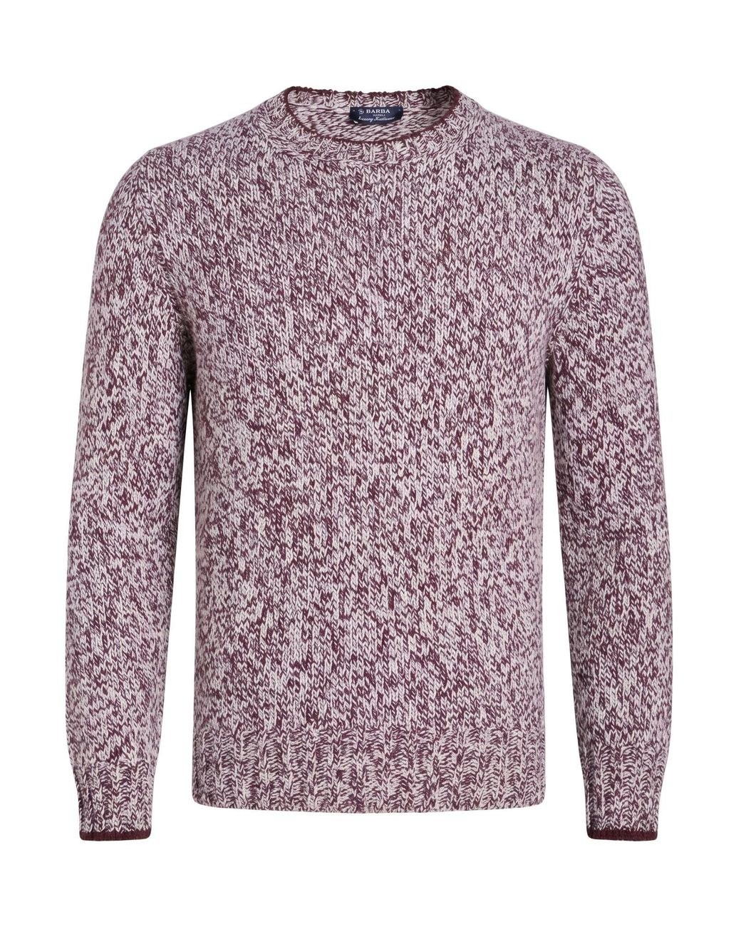 Barba Napoli Purple Garnet Sweater Virgin Wool for men