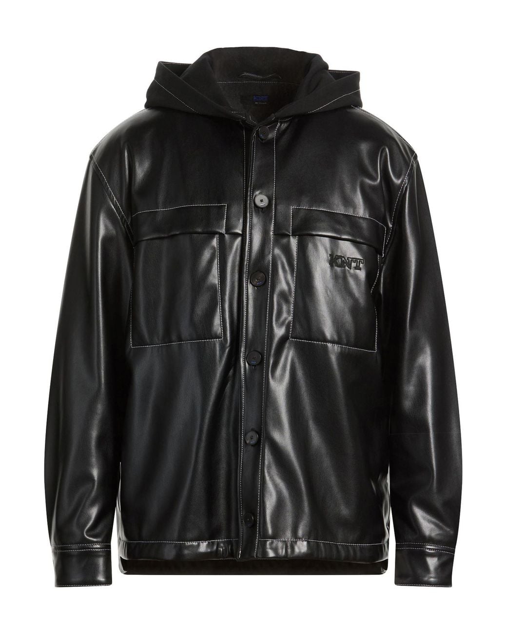 Kiton Black Jacket Polyurethane, Polyester for men