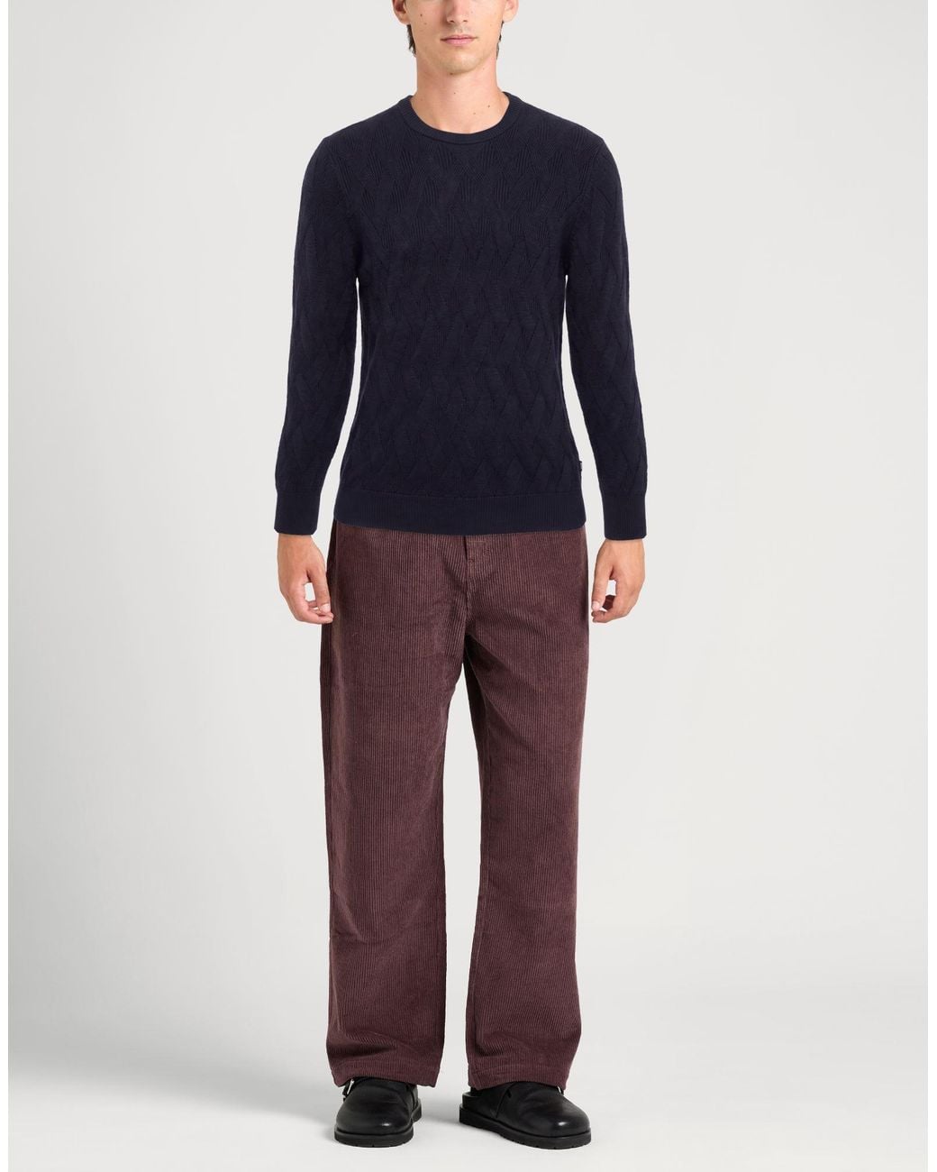 Boss Blue Midnight Sweater Virgin Wool for men