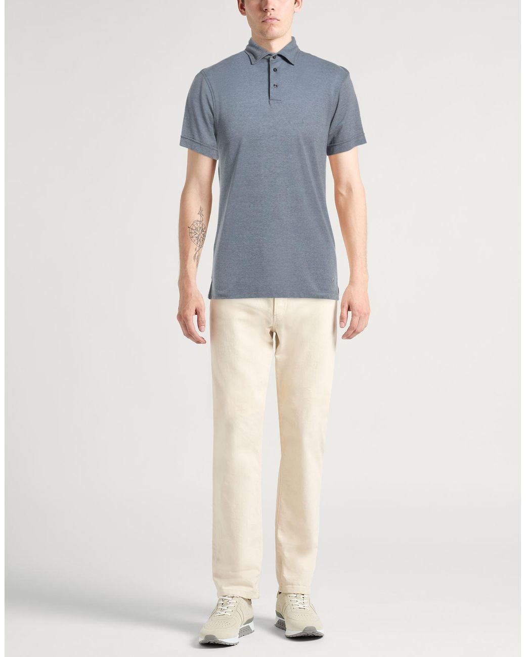 Polo Hackett de hombre de color Blue