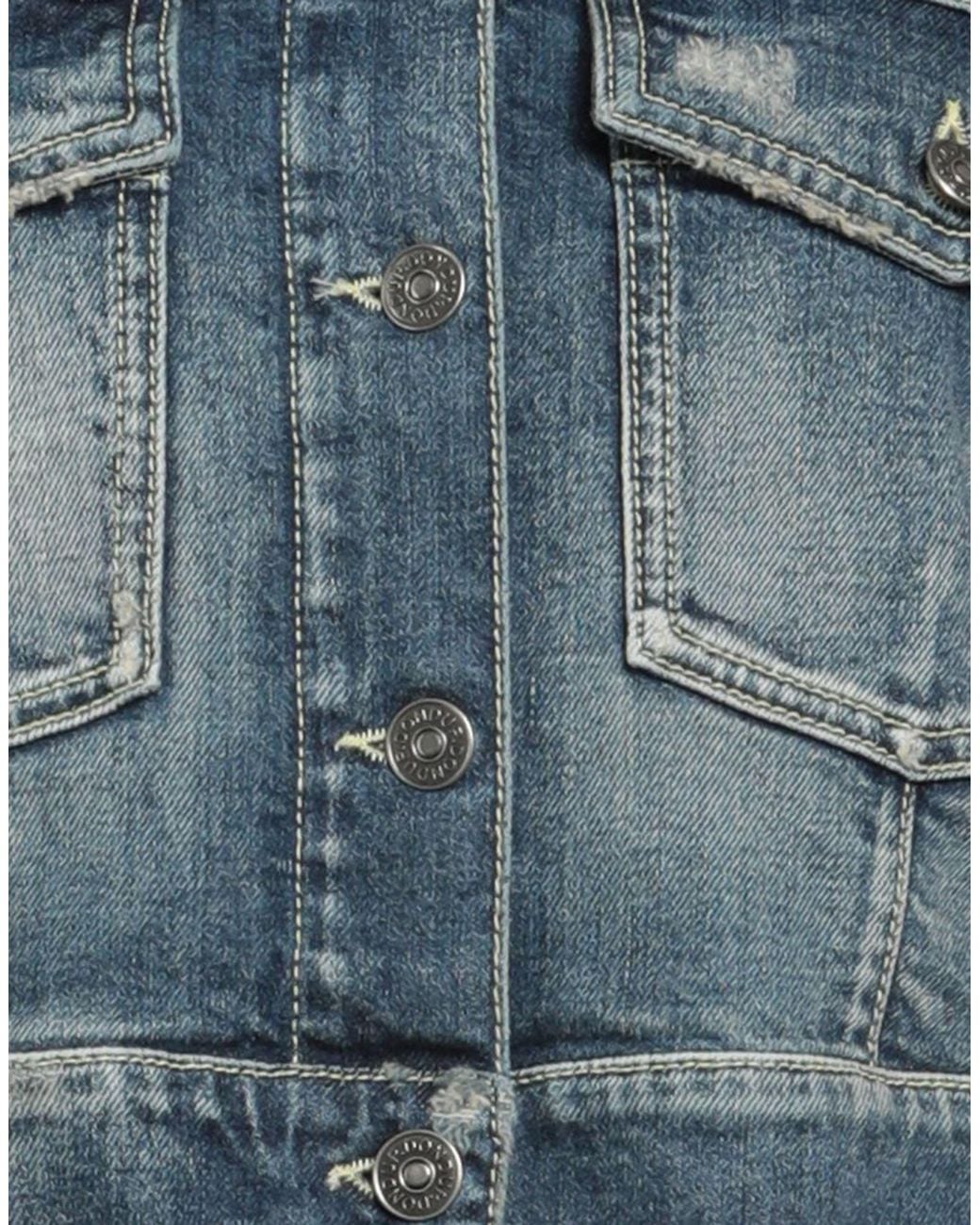 Dondup Blue Denim Outerwear