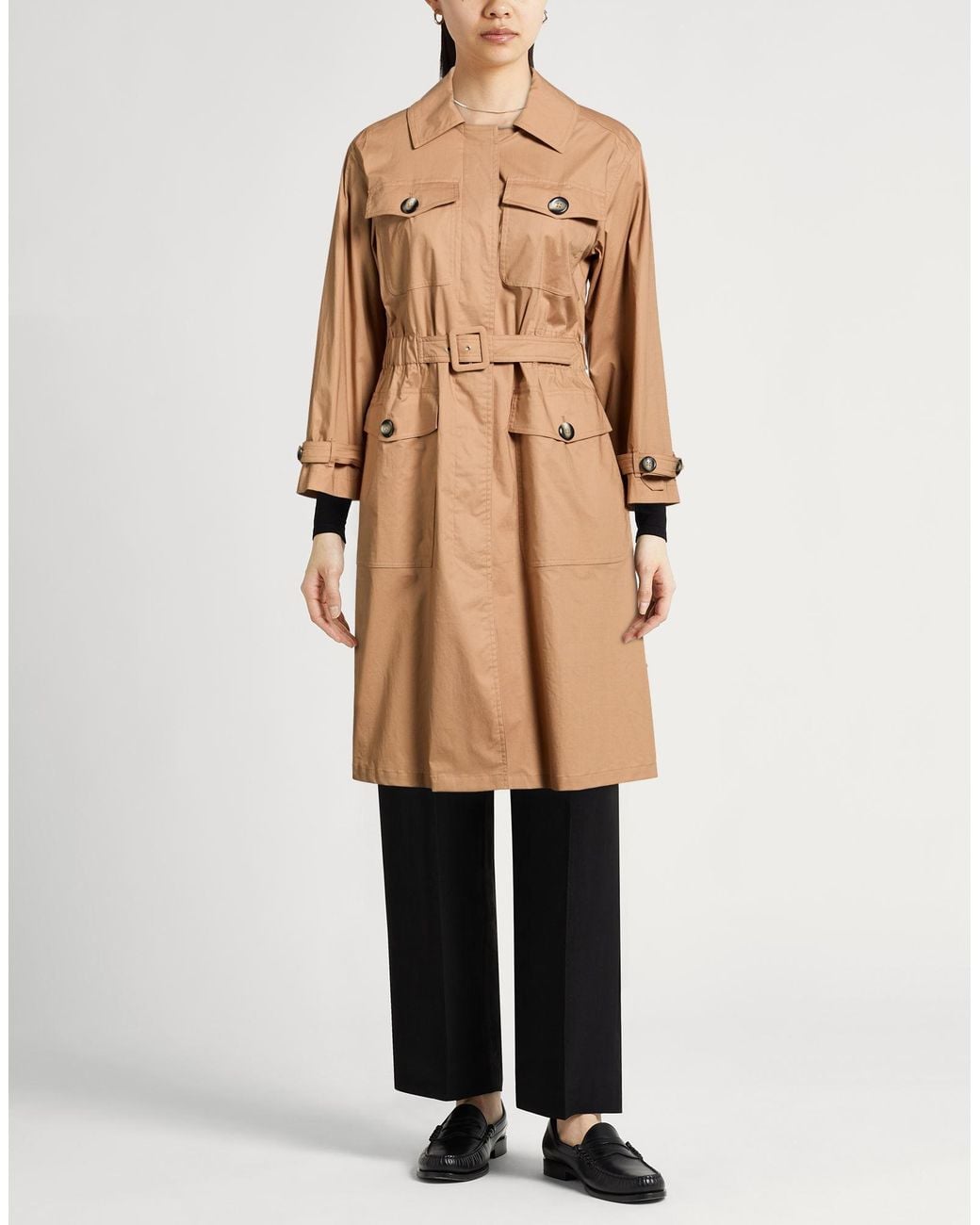 Herno Natural Overcoat & Trench Coat Cotton, Elastane