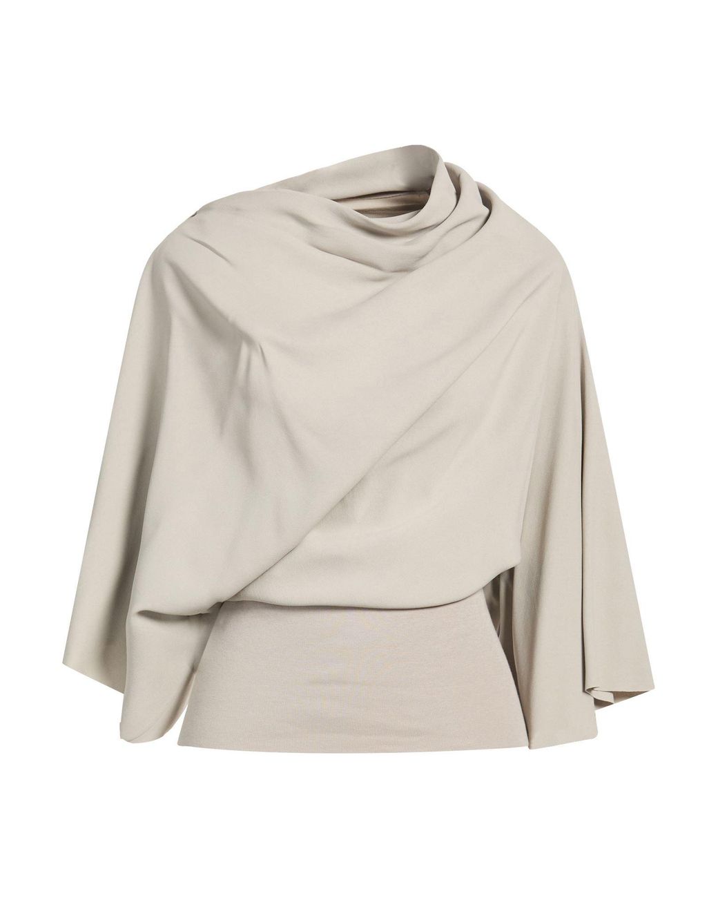 Rick Owens Natural Top Viscose, Acetate, Cotton