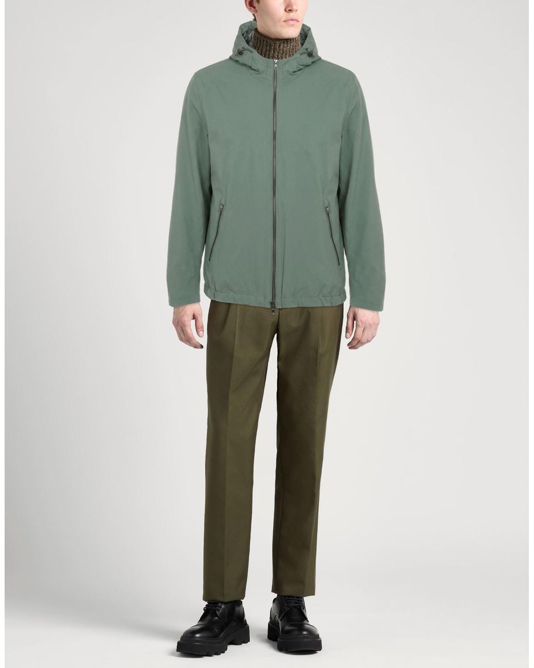 Herno Green Jacket Polyamide, Elastane for men