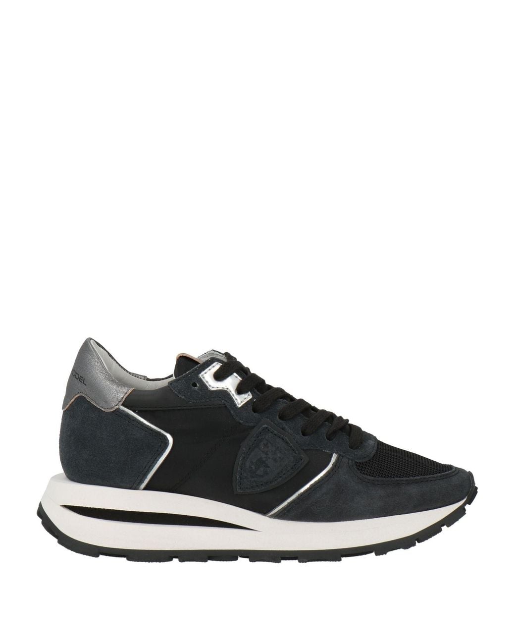 Philippe Model Black Midnight Sneakers Leather, Textile Fibers