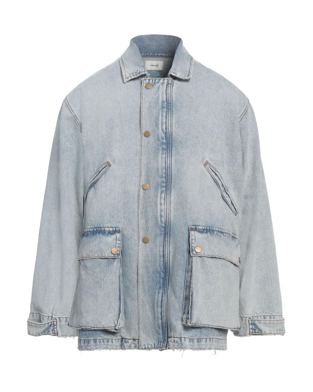 Haikure Blue Denim Outerwear Cotton for men