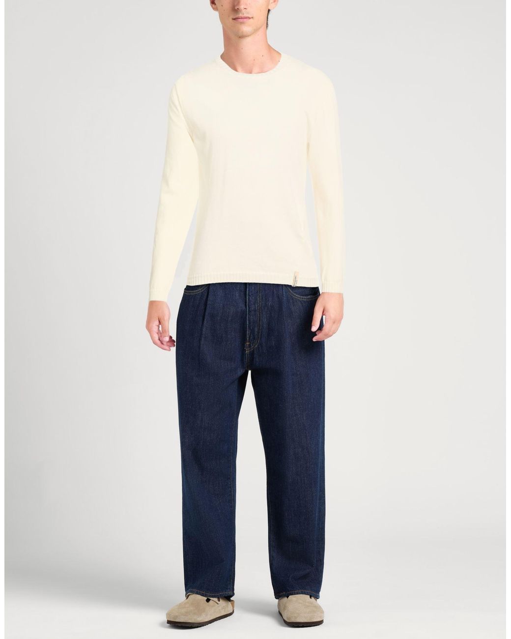 Messagerie White Patrizio Piscaglia Sweater Cotton for men