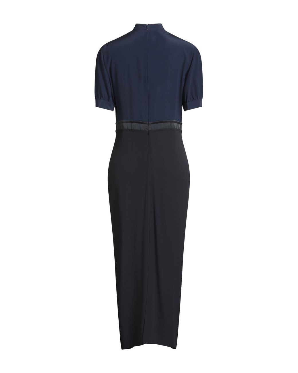 Marni Blue Midnight Midi Dress Silk, Viscose, Acetate