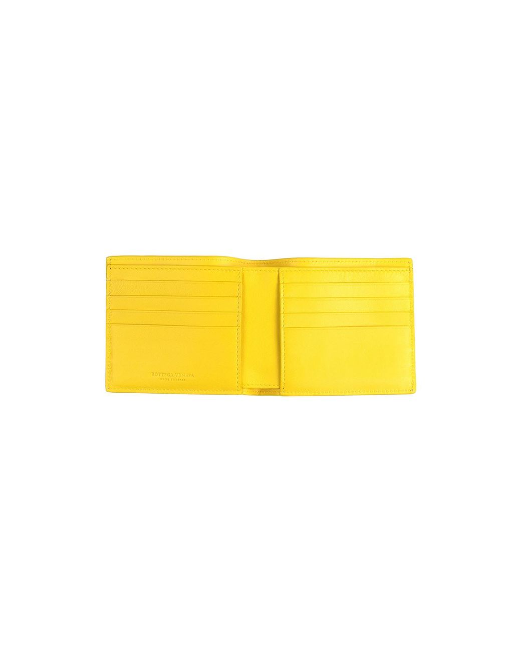 Bottega Veneta Yellow Ostrich Wallet