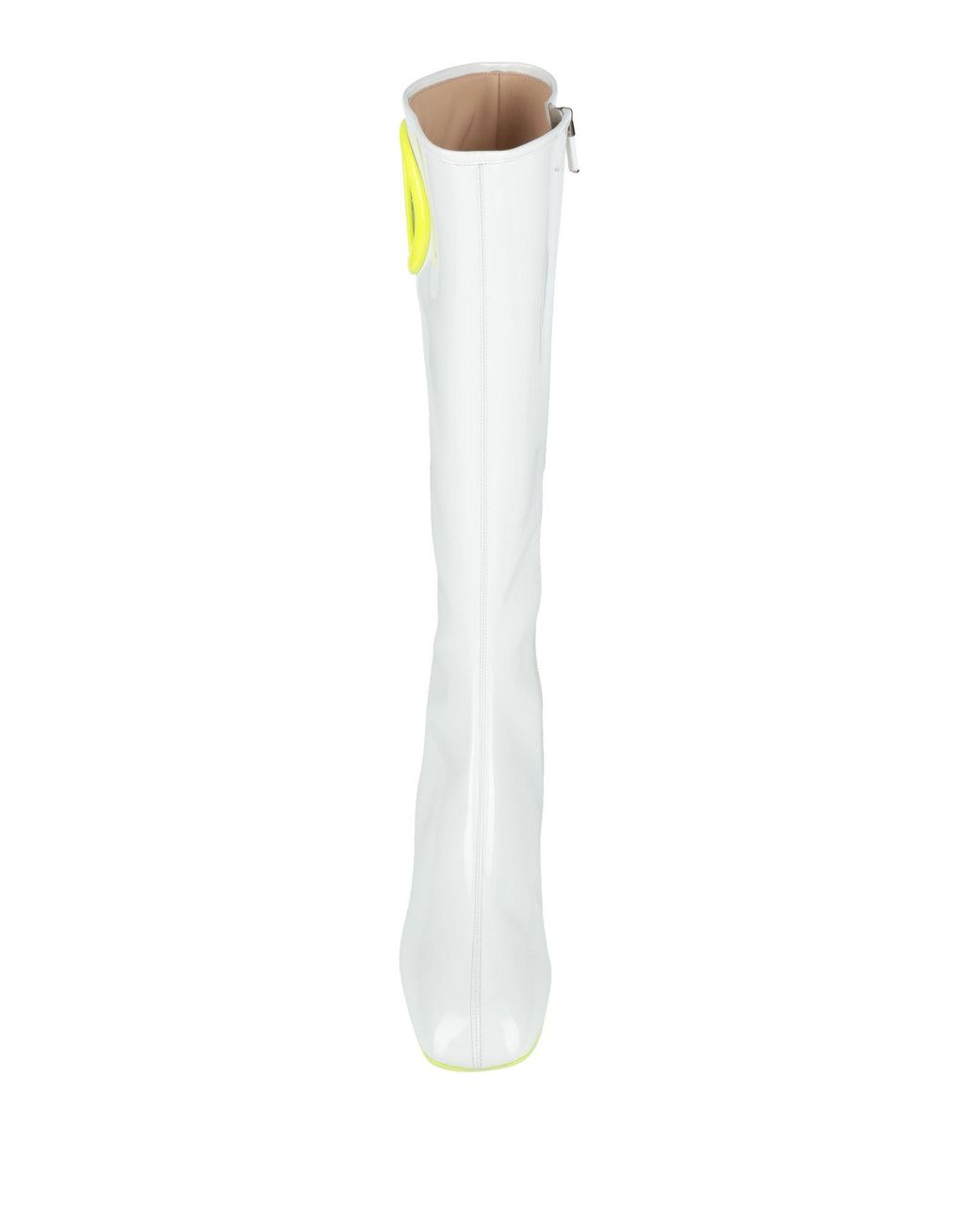 Dior White Boot Leather