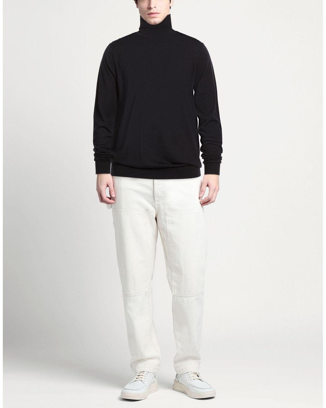Jeordie's Blue Midnight Turtleneck Wool for men